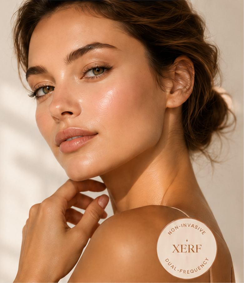 Woman with smooth, glowing skin