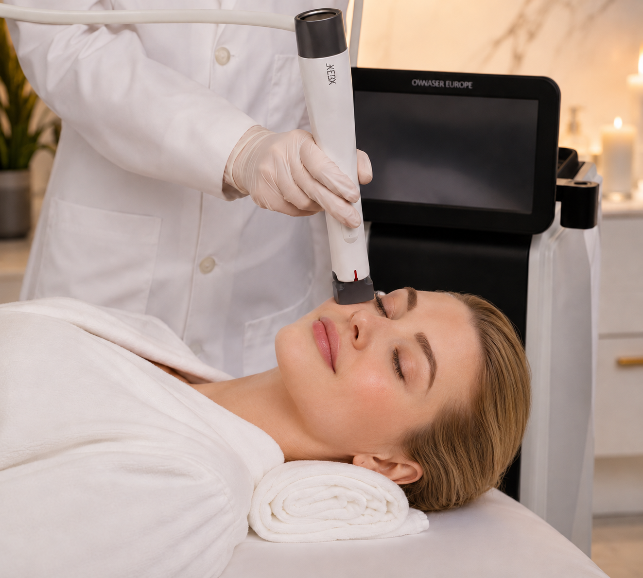XERF skin tightening treatment in a medspa setting